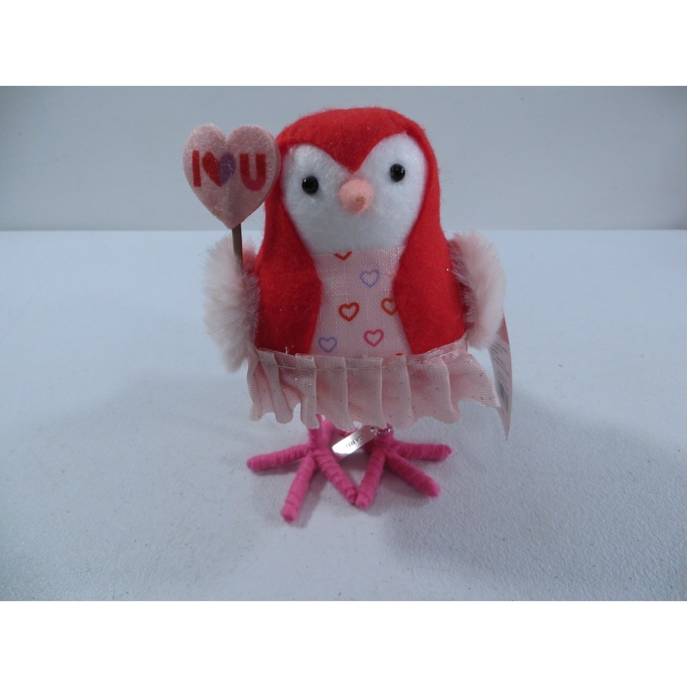 Spritz Feathery Friends 2022 Carmine Valentine's Day‎ Love Bird Decoration NWT